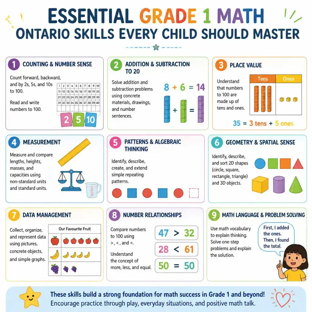 Ontario Math Practice Grade 1