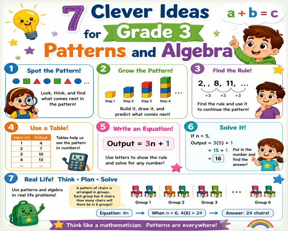 7 Clever Ideas for Grade 3 Patterns and Algebra