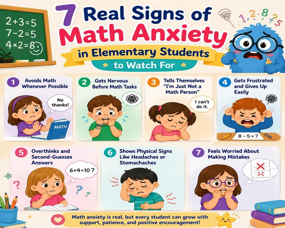 7 Real Signs of Math Anxiety in Elementary Students to Watch For