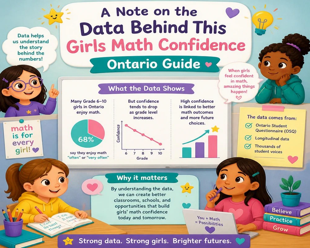 A Note on the Data Behind This Girls Math Confidence Ontario Guide