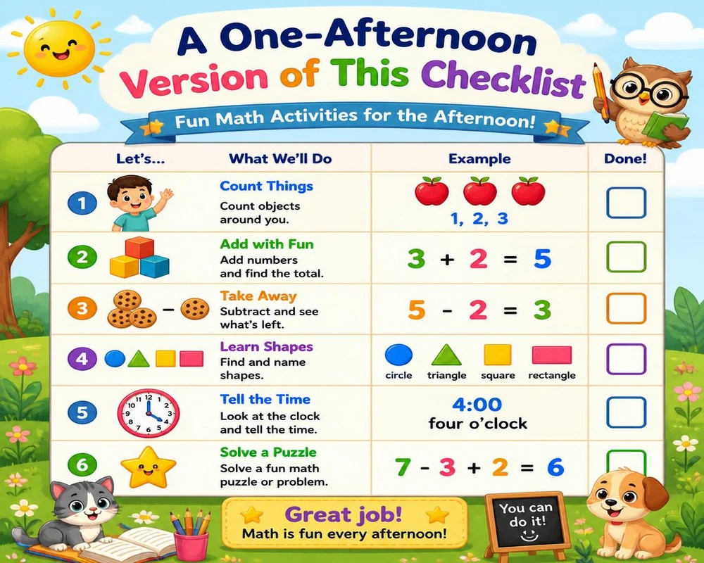 A One-Afternoon Version of This Checklist
