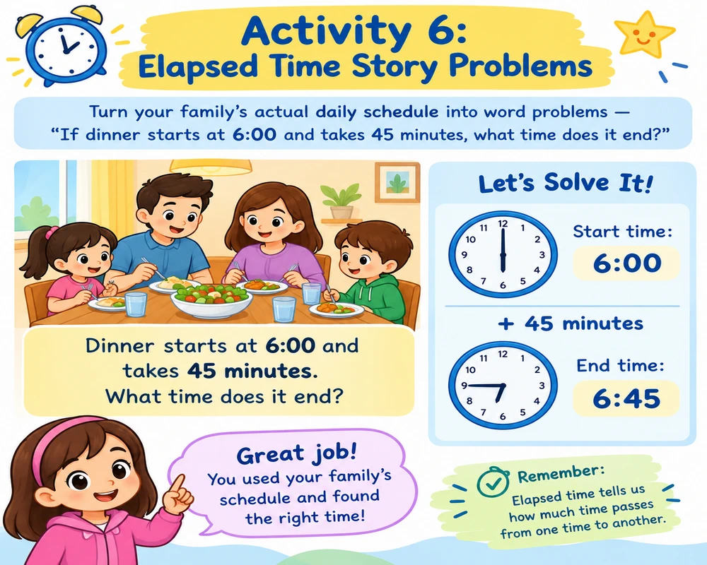 Activity 6: Elapsed Time Story Problems