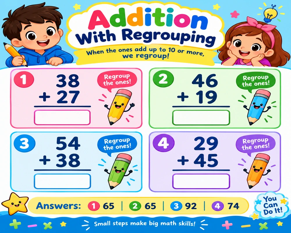 Addition With Regrouping