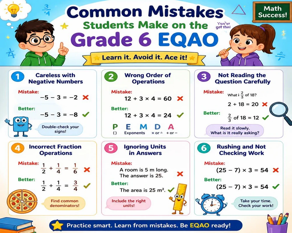 Common Mistakes Students Make on the Grade 6 EQAO