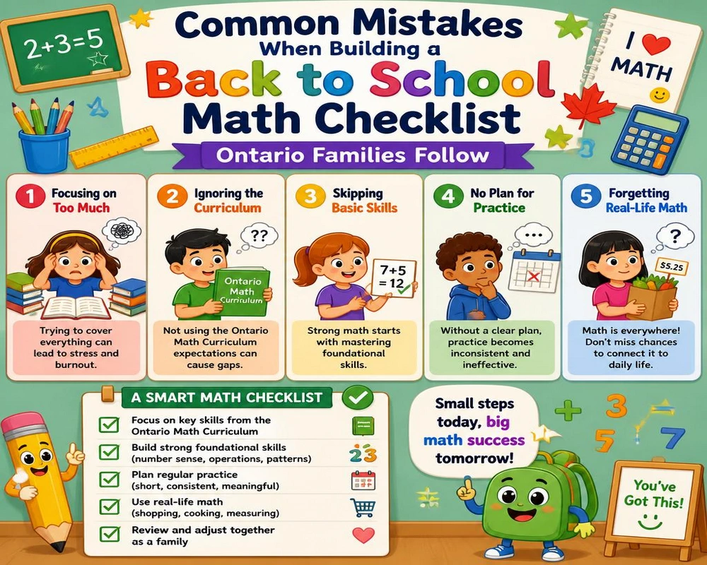 Common Mistakes When Building a Back to School Math Checklist Ontario Families Follow