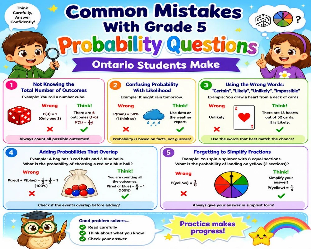 Common Mistakes With Grade 5 Probability Questions Ontario Students Make