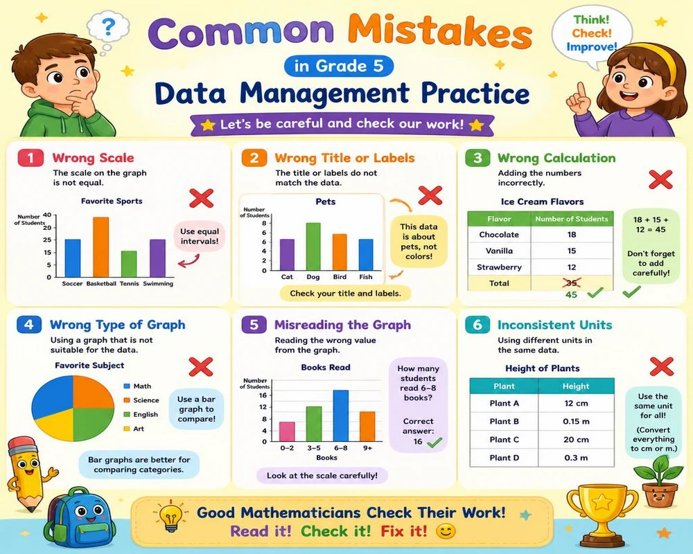 Common Mistakes in Grade 5 Data Management Practice