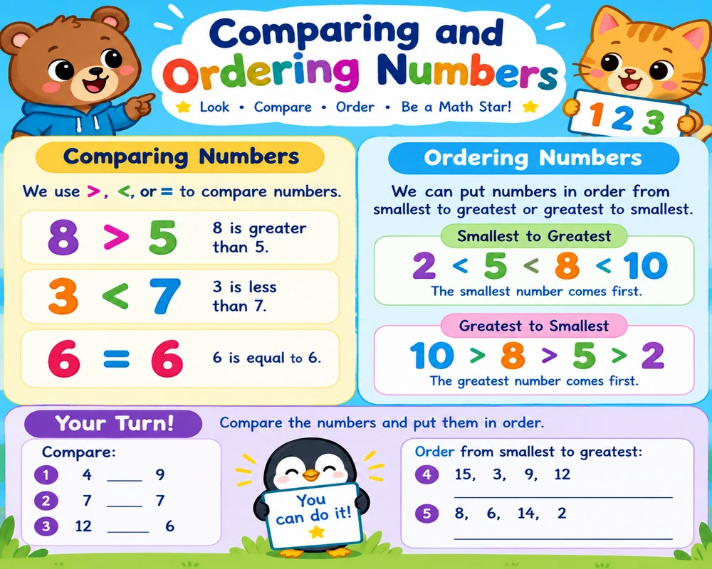 Comparing and Ordering Numbers