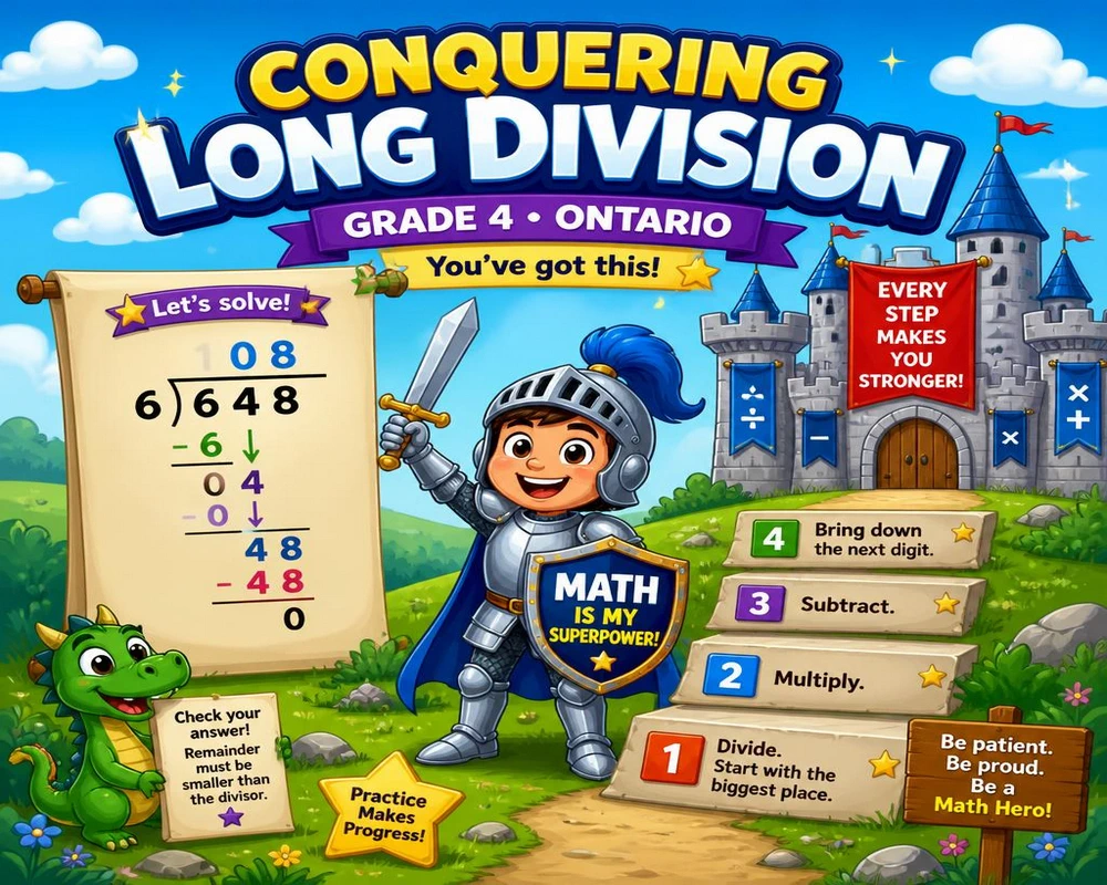 Conquering Long Division Grade 4 Ontario
