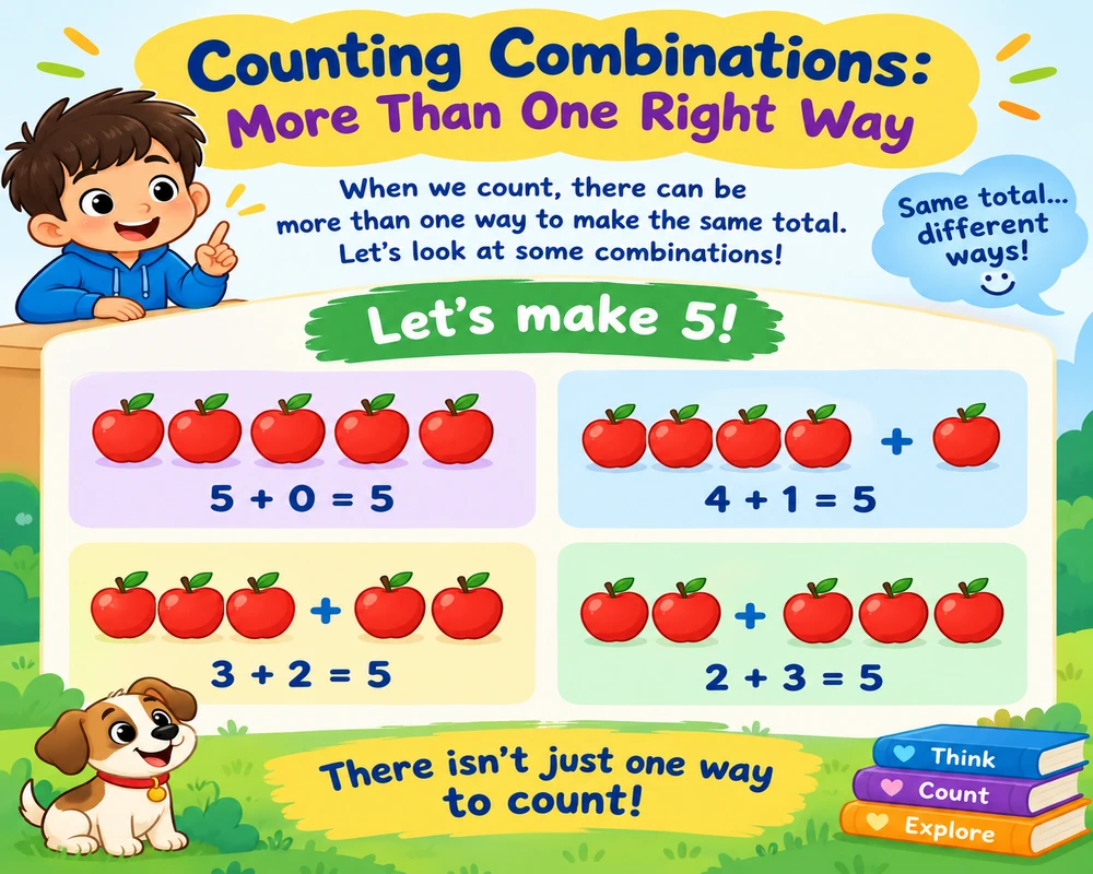 Counting Combinations: More Than One Right Way