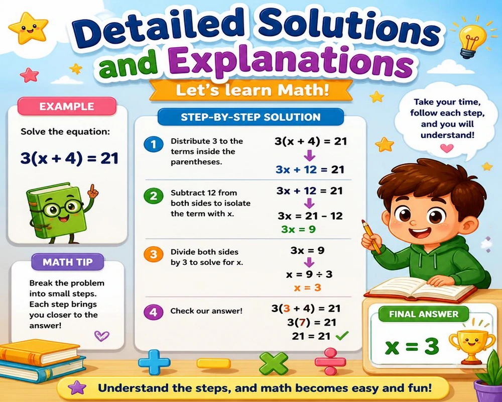 Detailed Solutions and Explanations