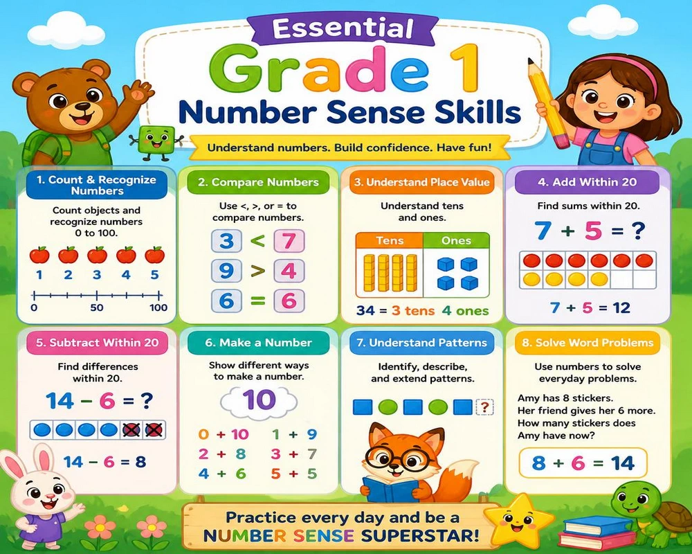 Essential Grade 1 Number Sense Skills