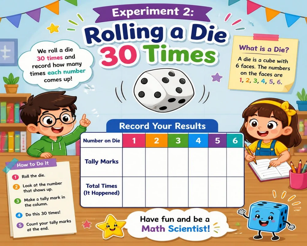 Experiment 2: Rolling a Die 30 Times