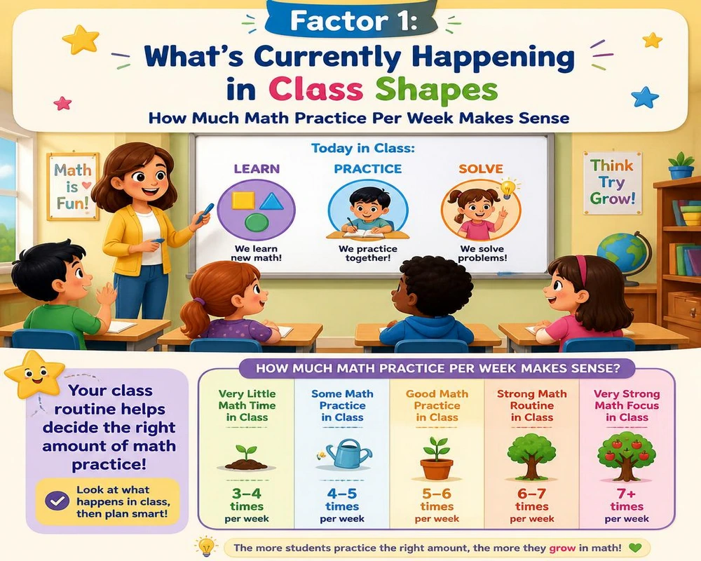 Factor 1: What's Currently Happening in Class Shapes How Much Math Practice Per Week Makes Sense