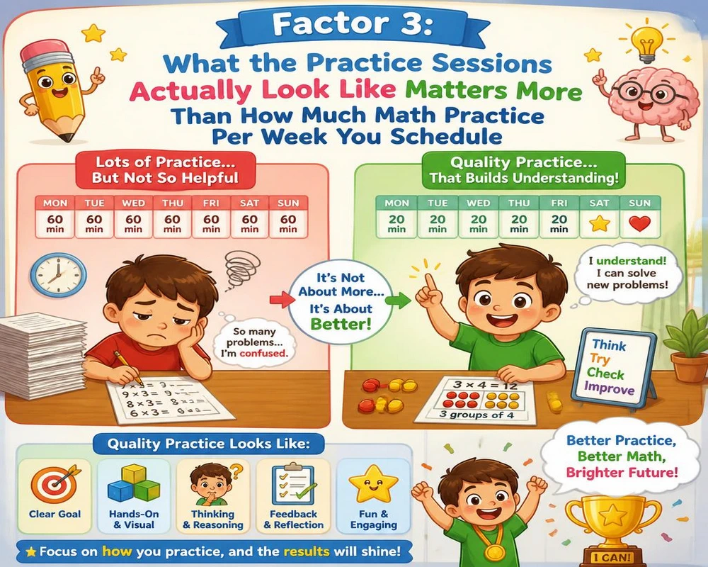 Factor 3: What the Practice Sessions Actually Look Like Matters More Than How Much Math Practice Per Week You Schedule