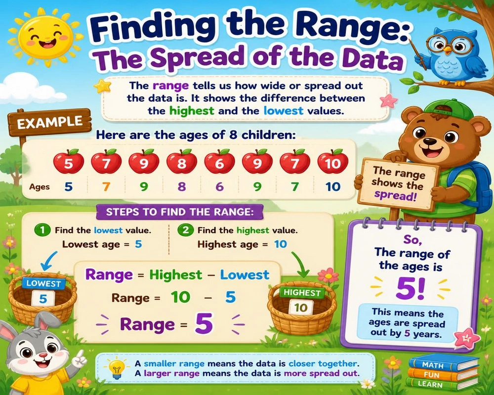 Finding the Range: The Spread of the Data