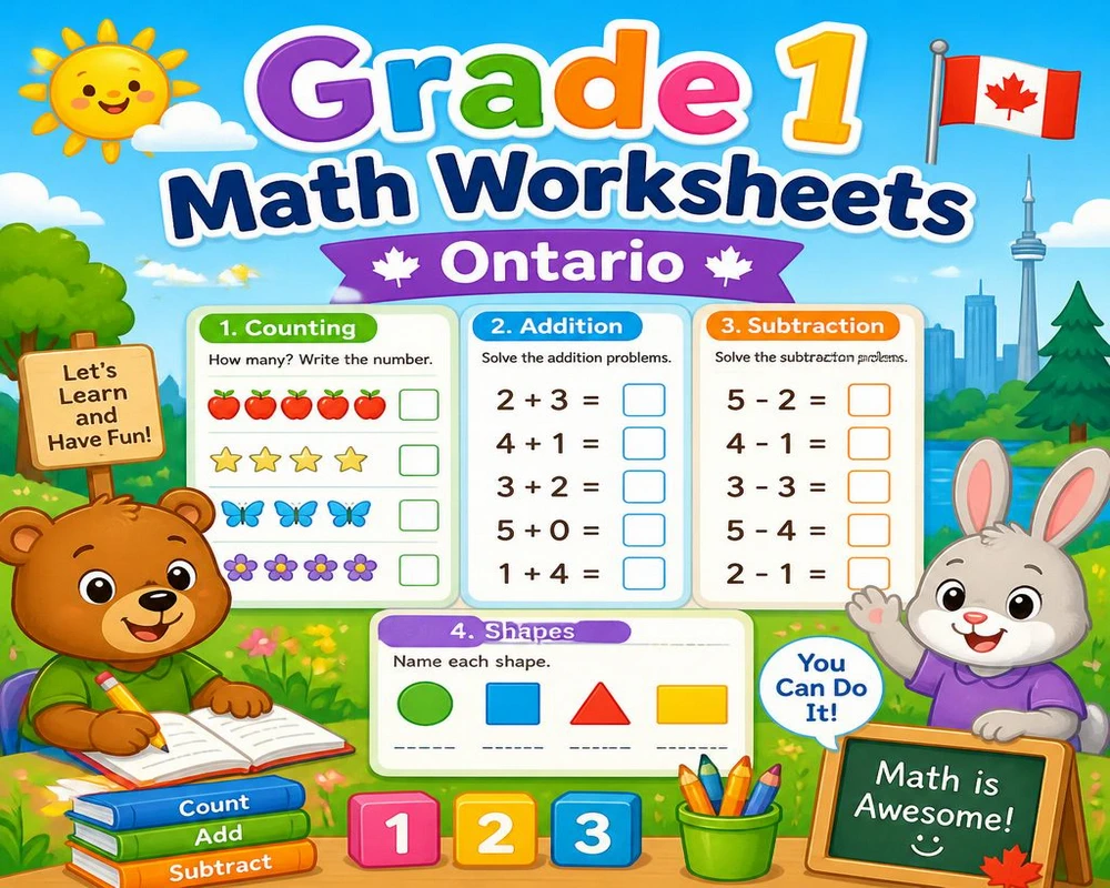 Grade 1 Math Worksheets Ontario