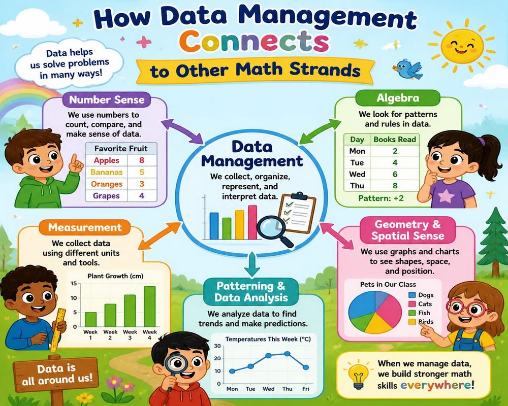 How Data Management Connects to Other Math Strands