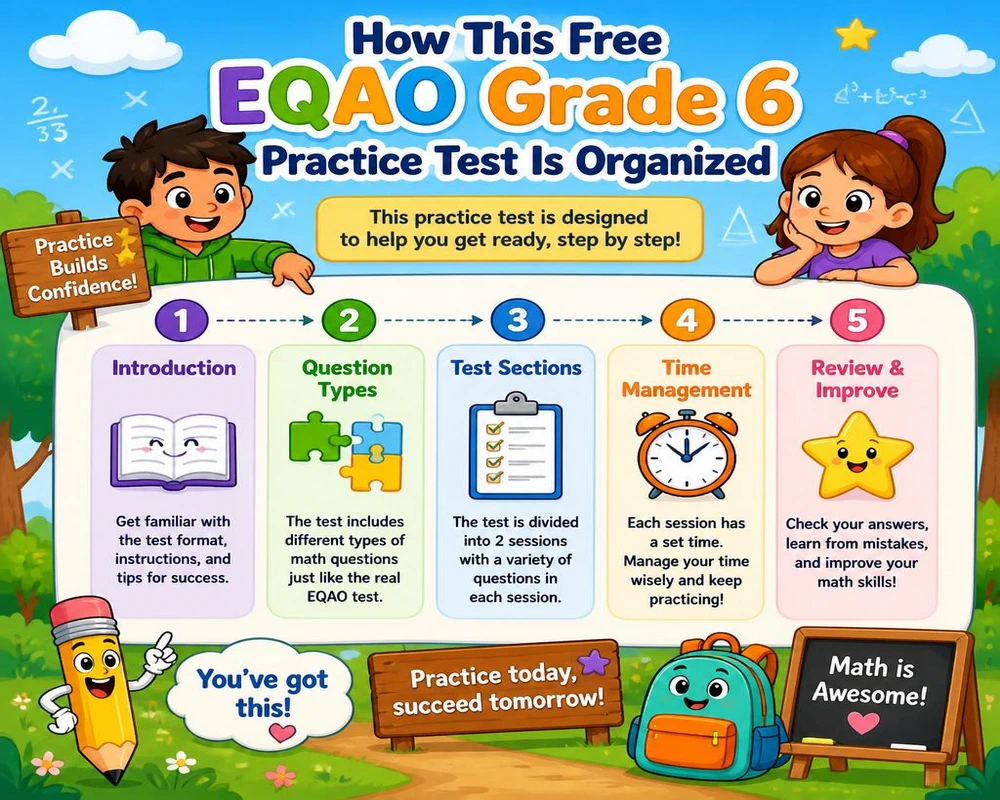 How This Free EQAO Grade 6 Practice Test Is Organized