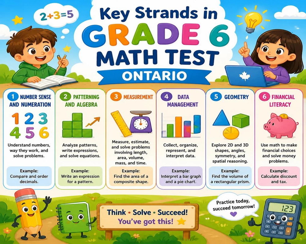 Key Strands in Grade 6 Math Test Ontario