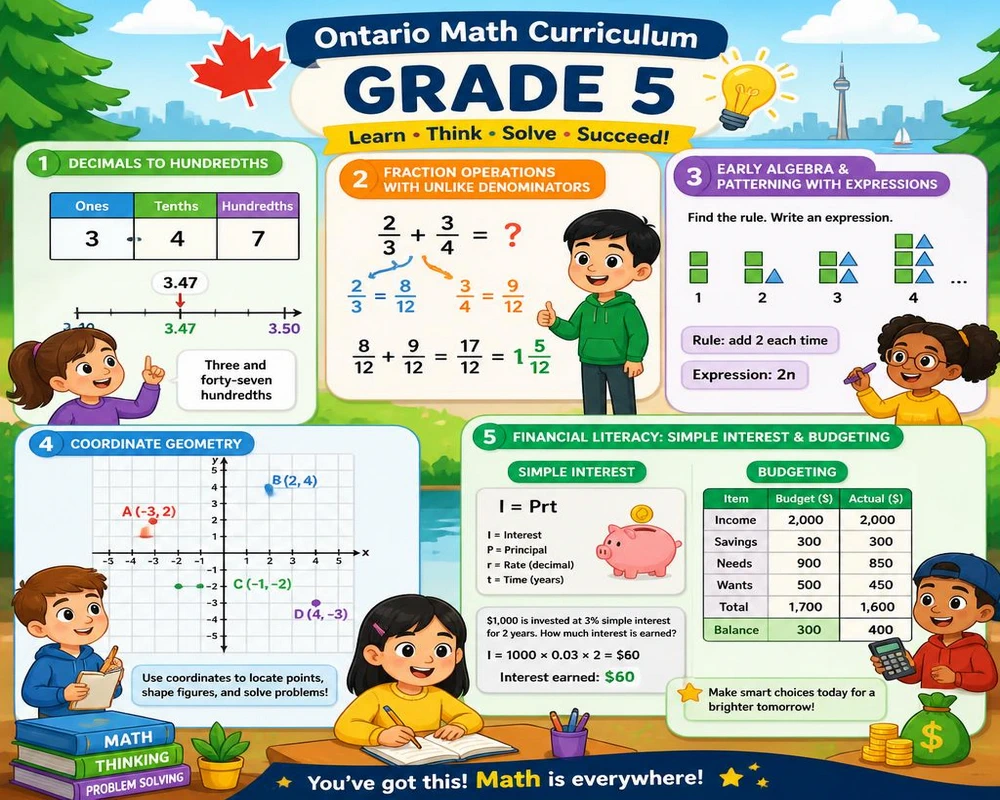 Ontario Math Curriculum Grade 5