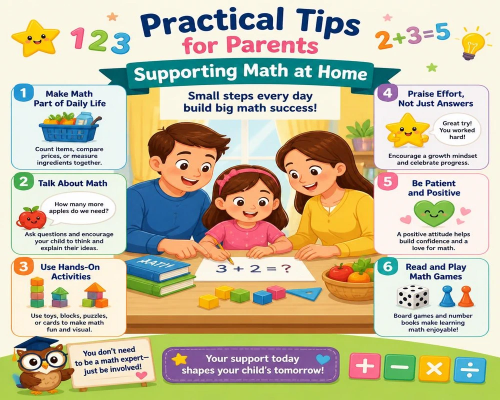 Practical Tips for Parents Supporting Math at Home