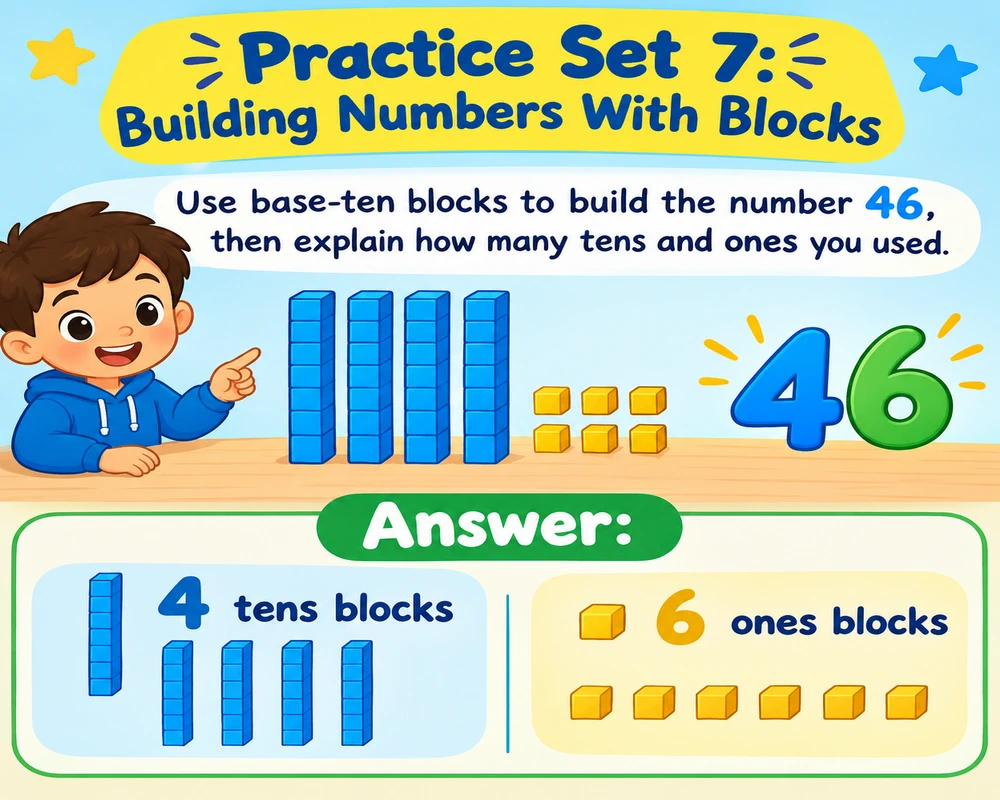 Practice Set 7: Building Numbers With Blocks