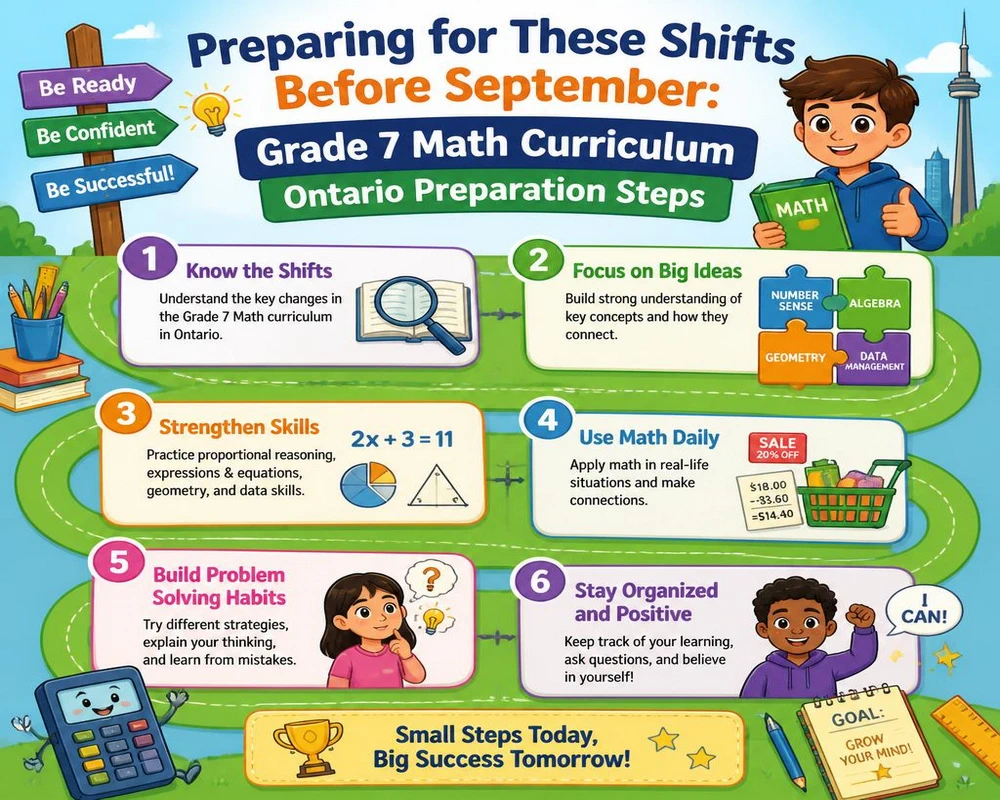 Preparing for These Shifts Before September: Grade 7 Math Curriculum Ontario Preparation Steps
