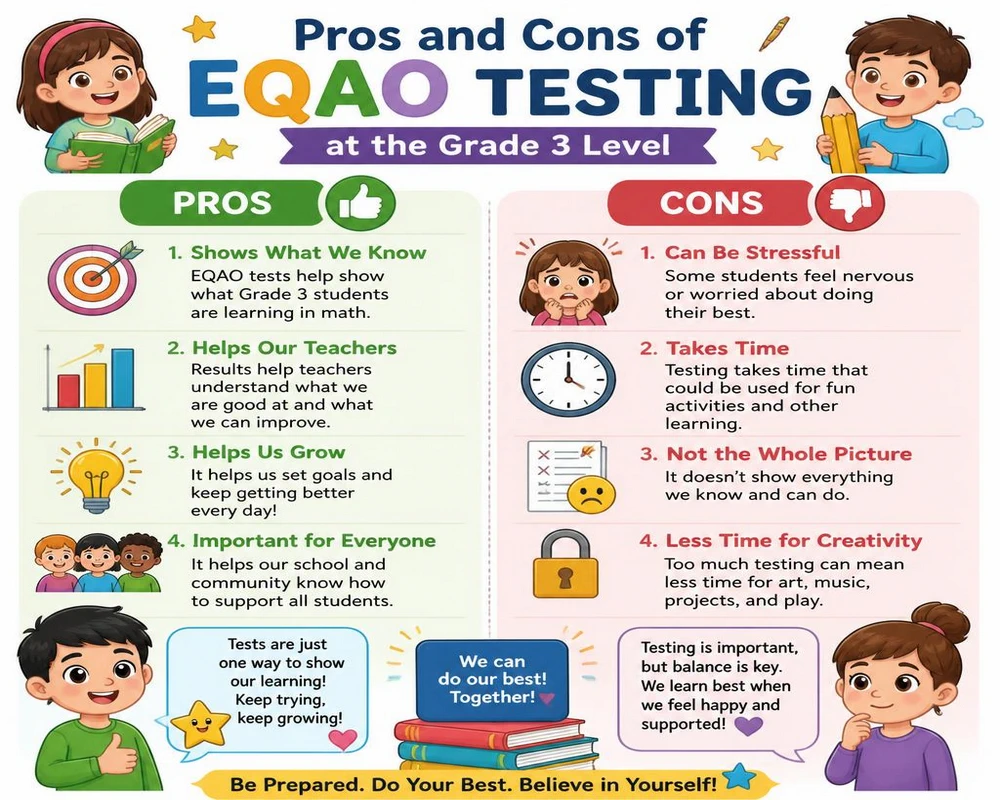 Pros and Cons of EQAO Testing at the Grade 3 Level