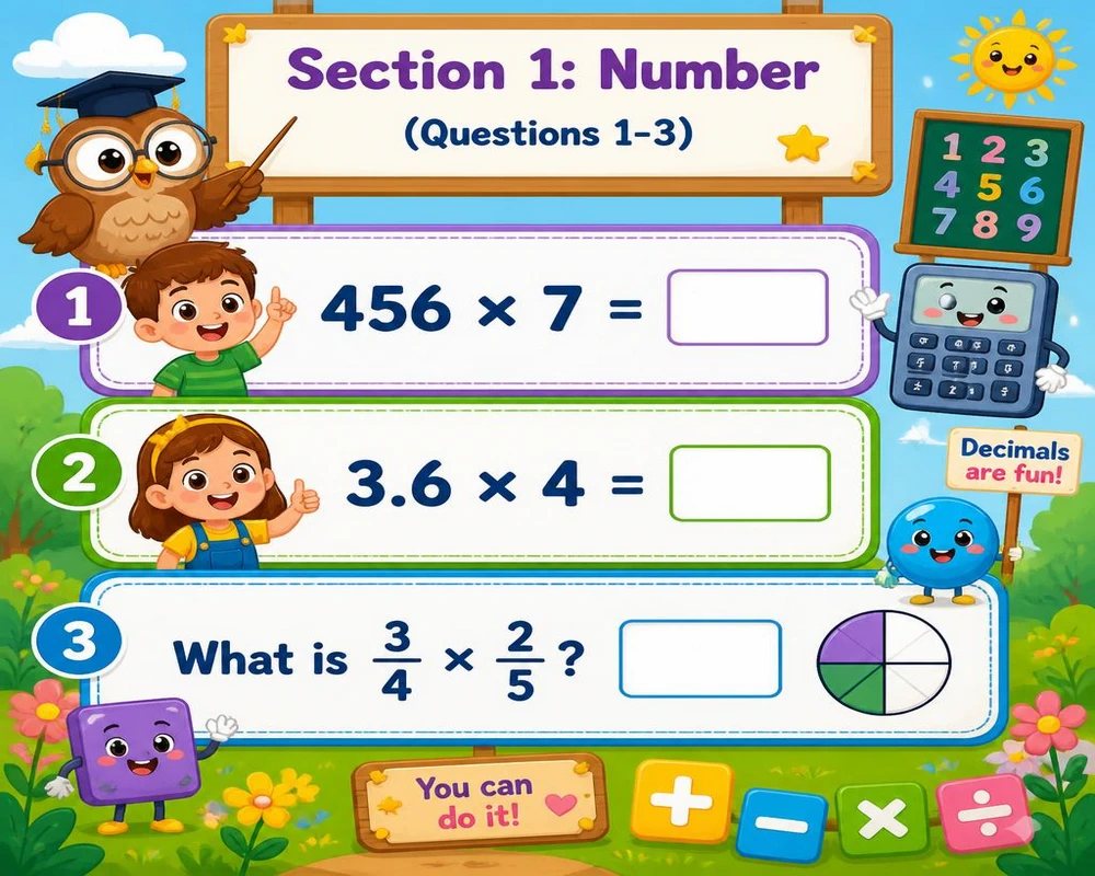 Section 1: Number (Questions 1-3)