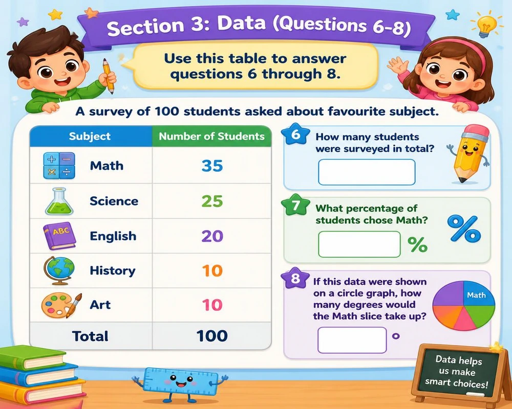 Section 3: Data (Questions 6-8)