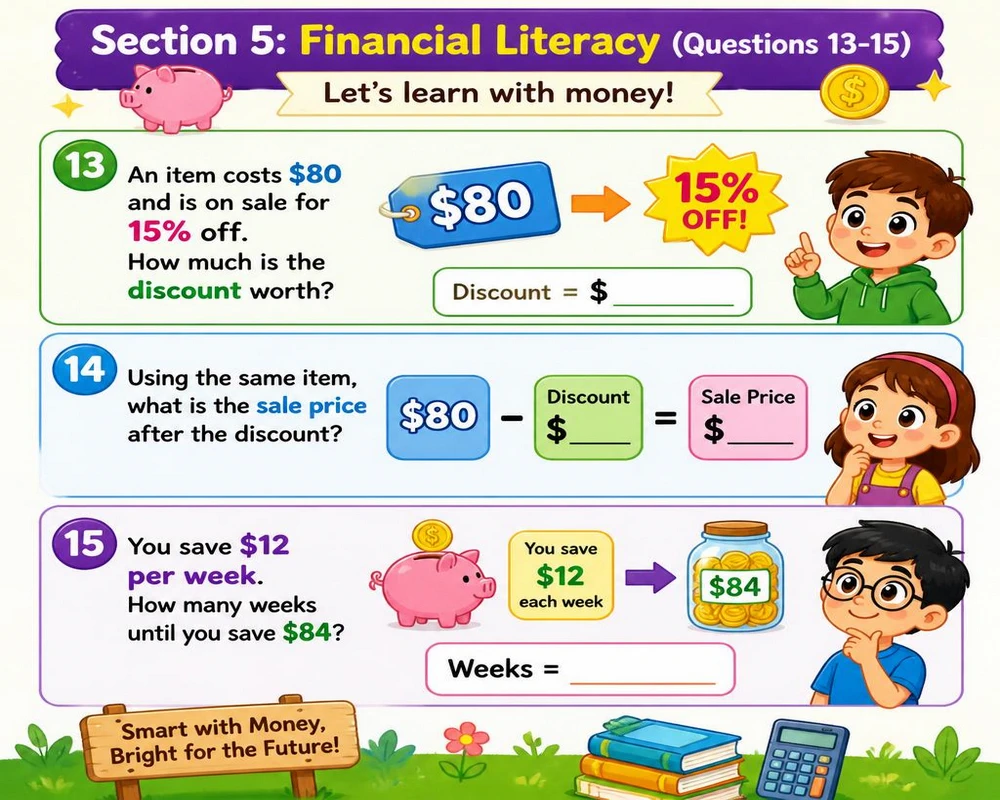 Section 5: Financial Literacy (Questions 13-15)