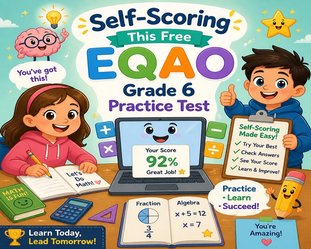 Self-Scoring This Free EQAO Grade 6 Practice Test