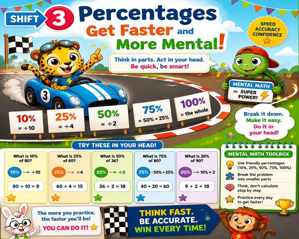 Shift 3: Percentages Get Faster and More Mental