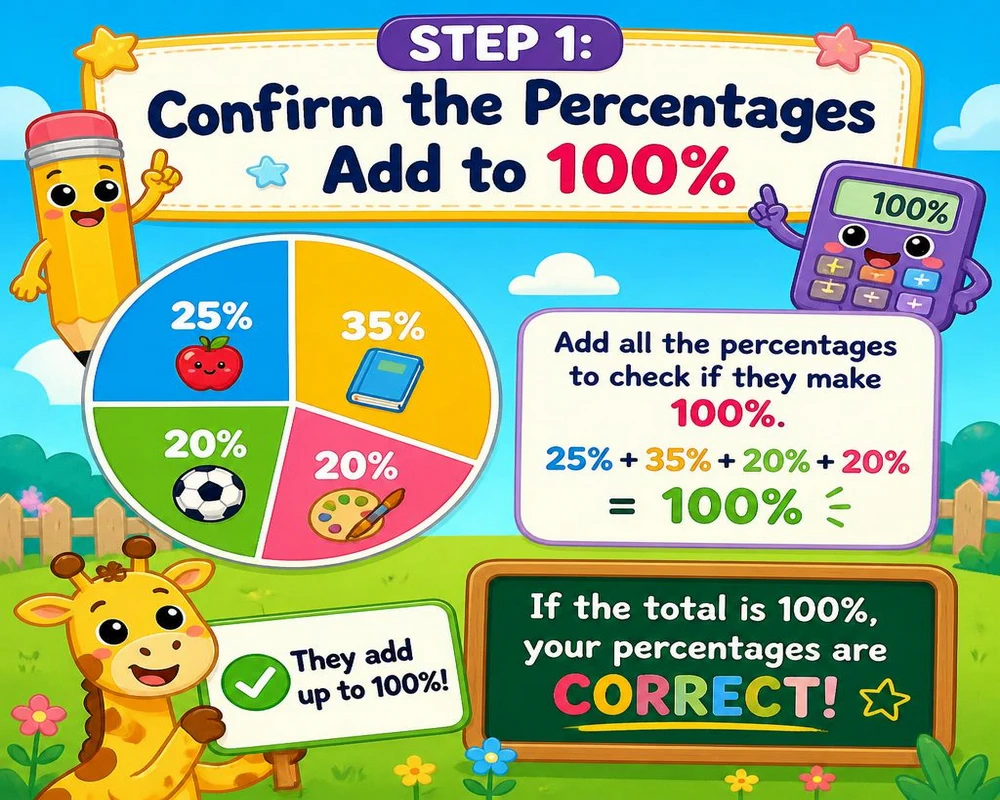 Step 1: Confirm the Percentages Add to 100%