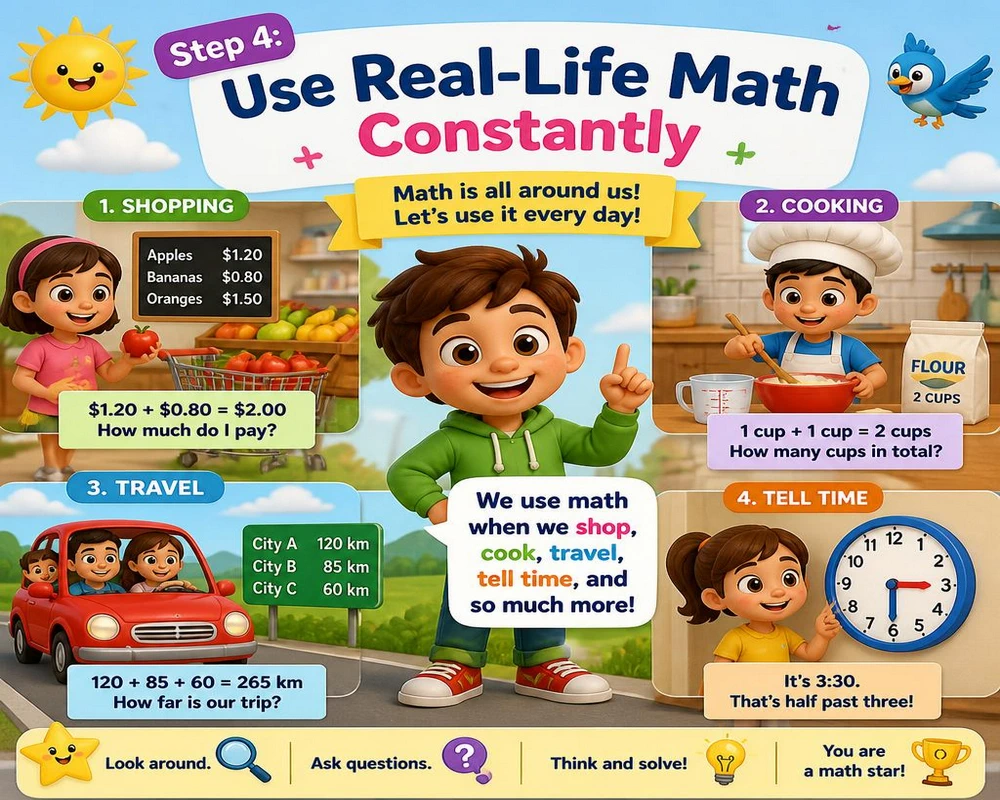 Step 4: Use Real-Life Math Constantly