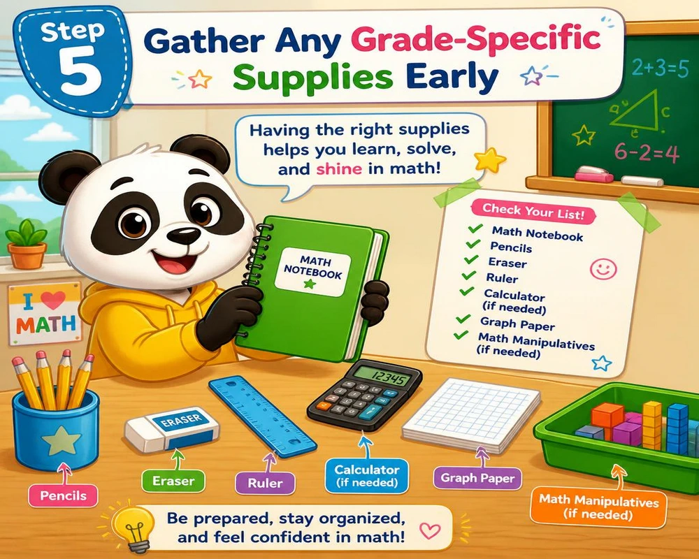 Step 5: Gather Any Grade-Specific Supplies Early