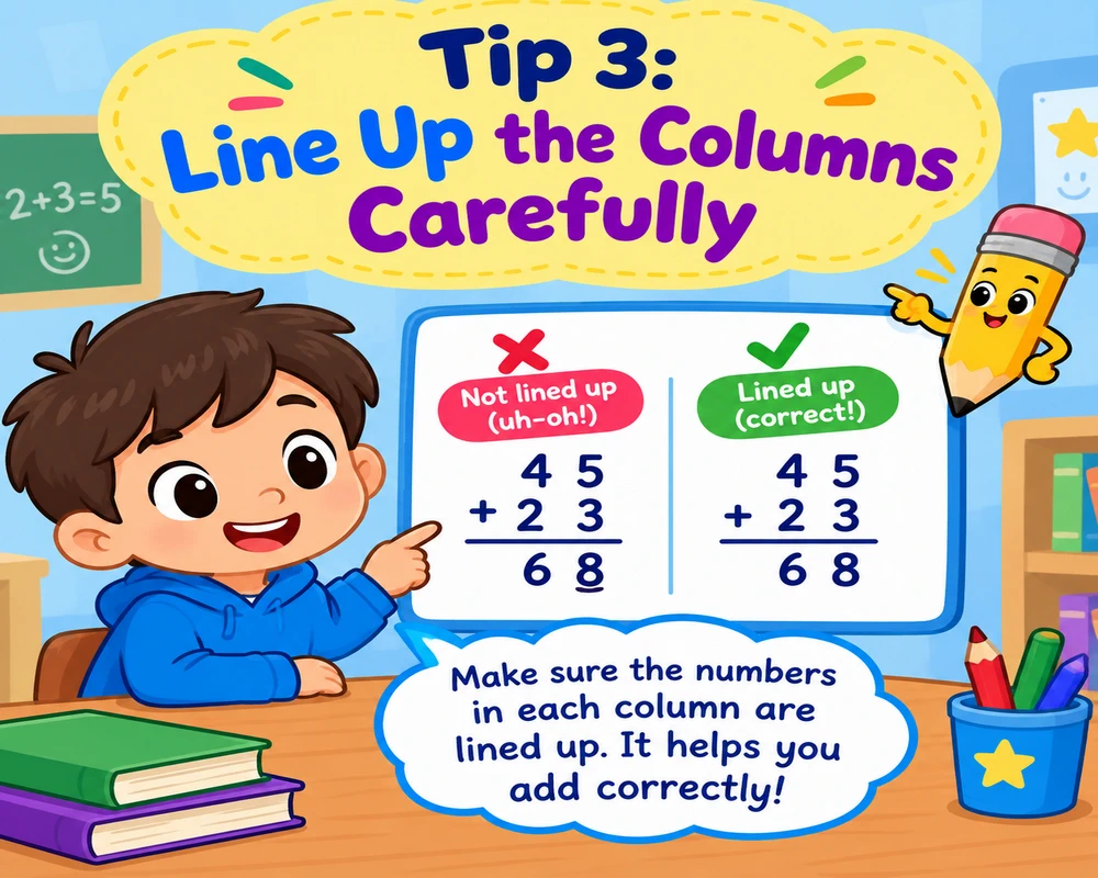 Tip 3: Line Up the Columns Carefully