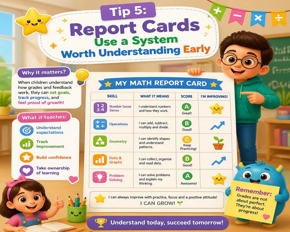 Tip 5: Report Cards Use a System Worth Understanding Early