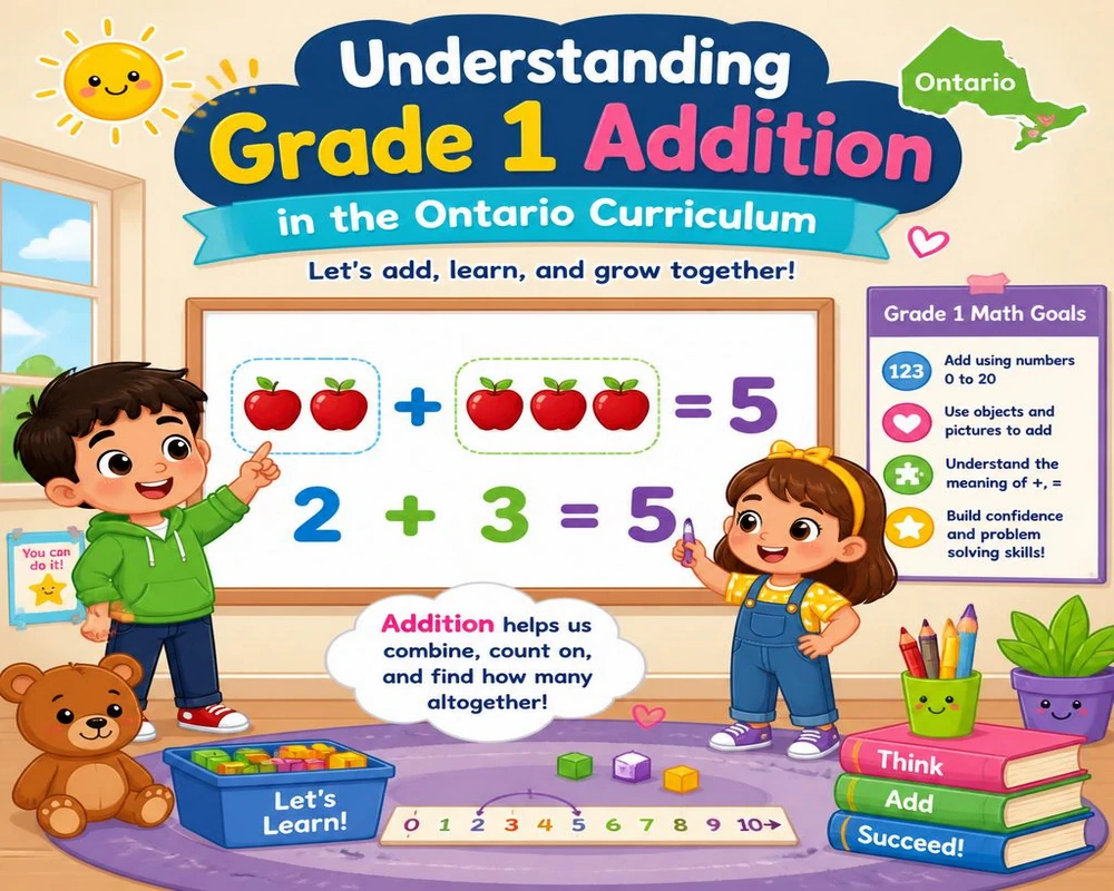Understanding Grade 1 Addition in the Ontario Curriculum