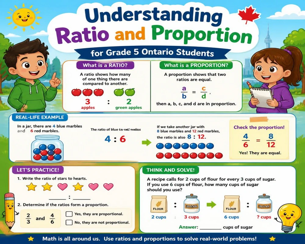 Understanding Ratio and Proportion for Grade 5 Ontario Students