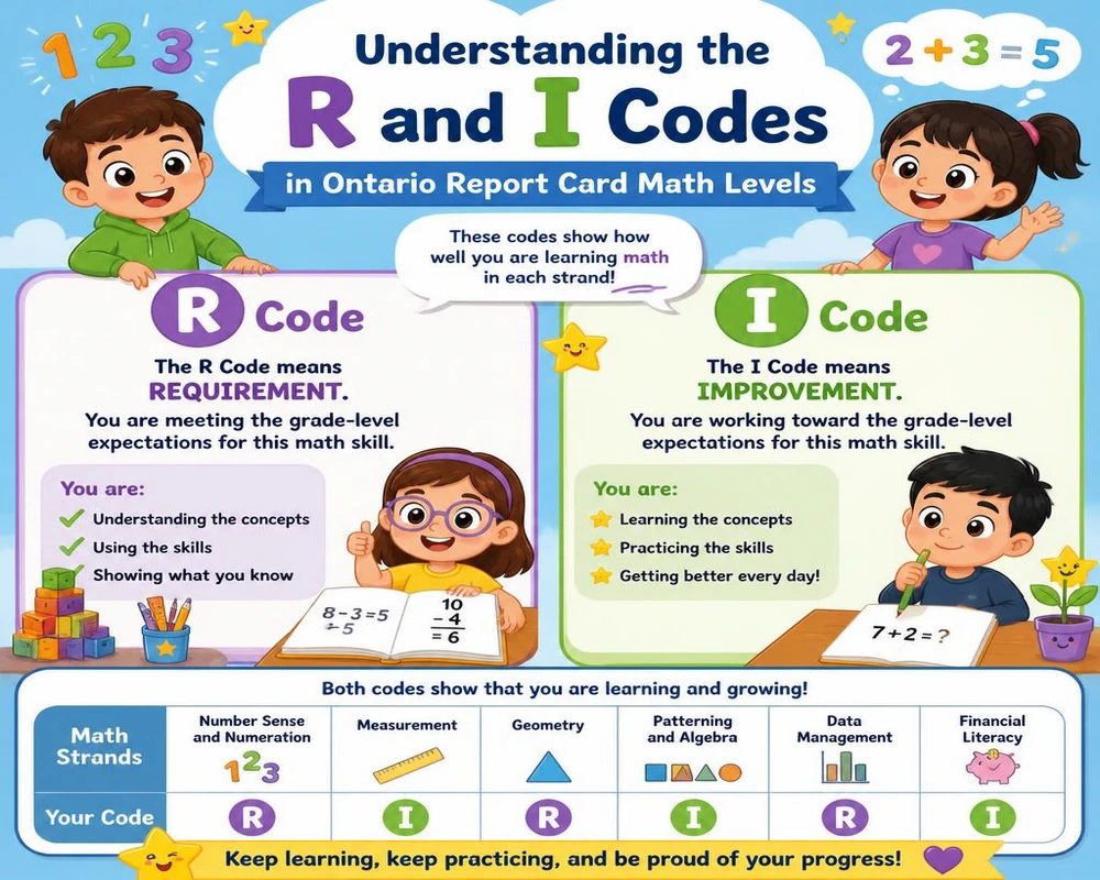 Understanding the R and I Codes in Ontario Report Card Math Levels