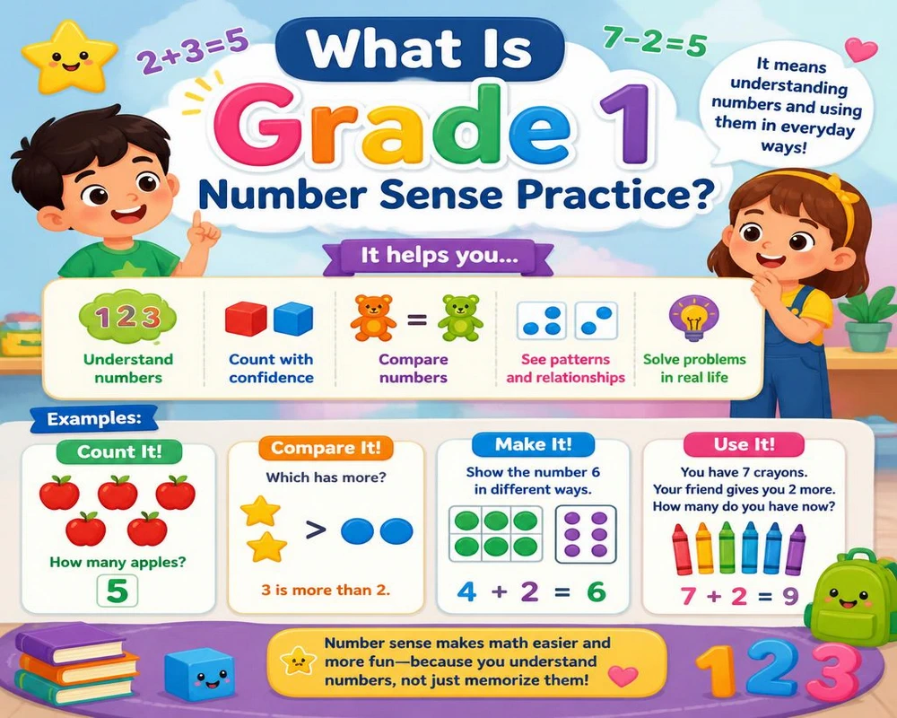 What Is Grade 1 Number Sense Practice?