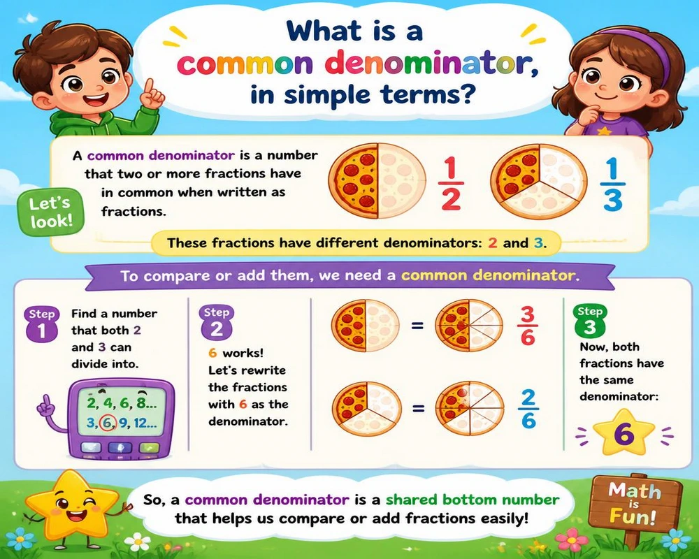 What is a common denominator, in simple terms?