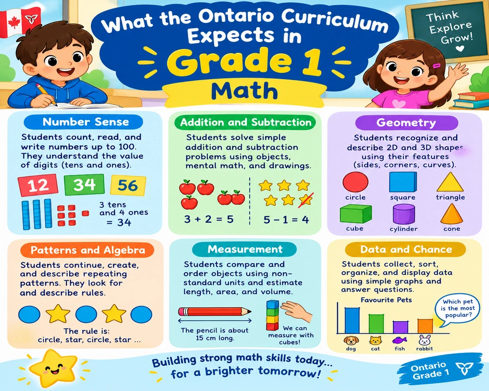 What the Ontario Curriculum Expects in Grade 1