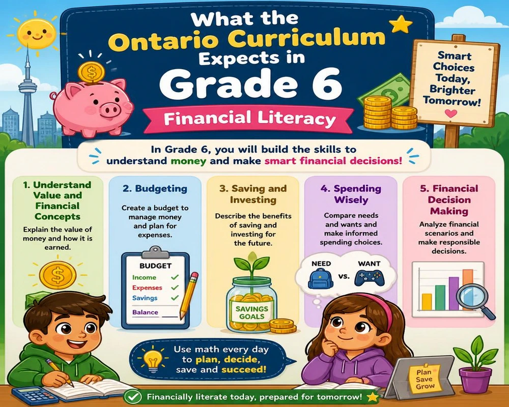 What the Ontario Curriculum Expects in Grade 6 Financial Literacy