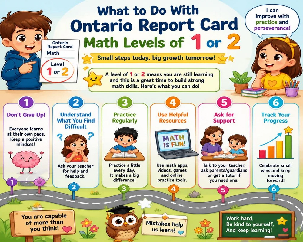 What to Do With Ontario Report Card Math Levels of 1 or 2