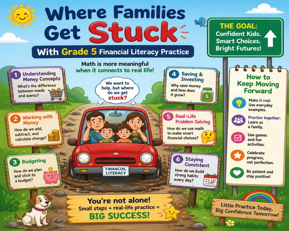 Where Families Get Stuck With Grade 5 Financial Literacy Practice