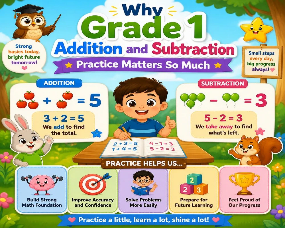 Why Grade 1 Addition and Subtraction Practice Matters So Much
