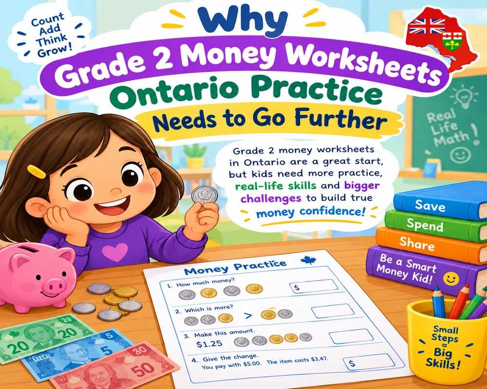 Why Grade 2 Money Worksheets Ontario Practice Needs to Go Further